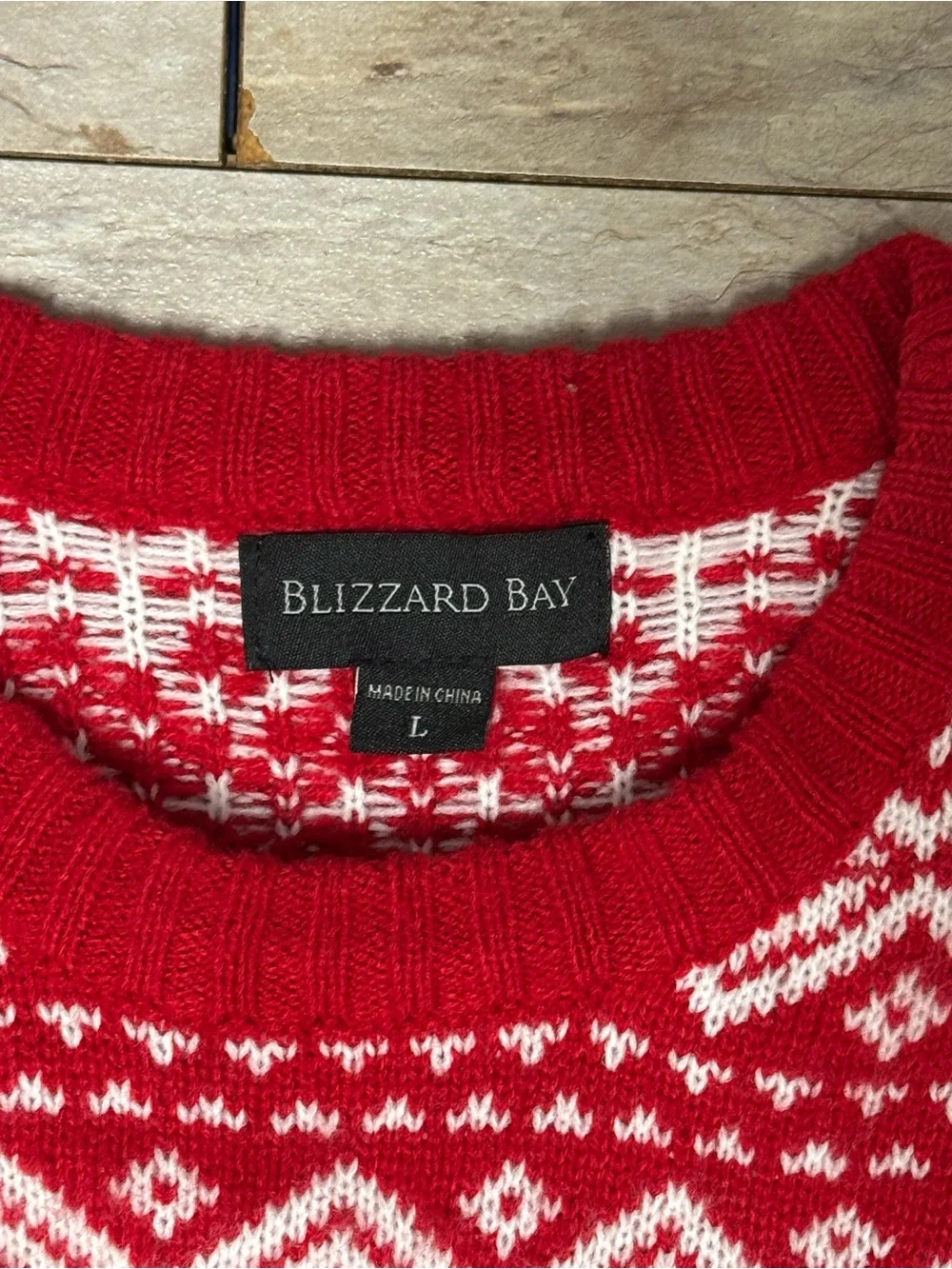Men’s Blizzard Bay Red & White Llama Christmas Sweater